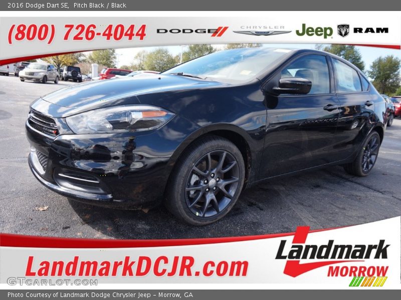 Pitch Black / Black 2016 Dodge Dart SE