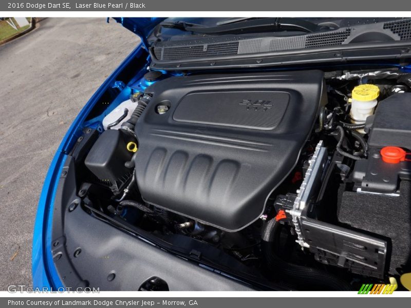 Laser Blue Pearl / Black 2016 Dodge Dart SE