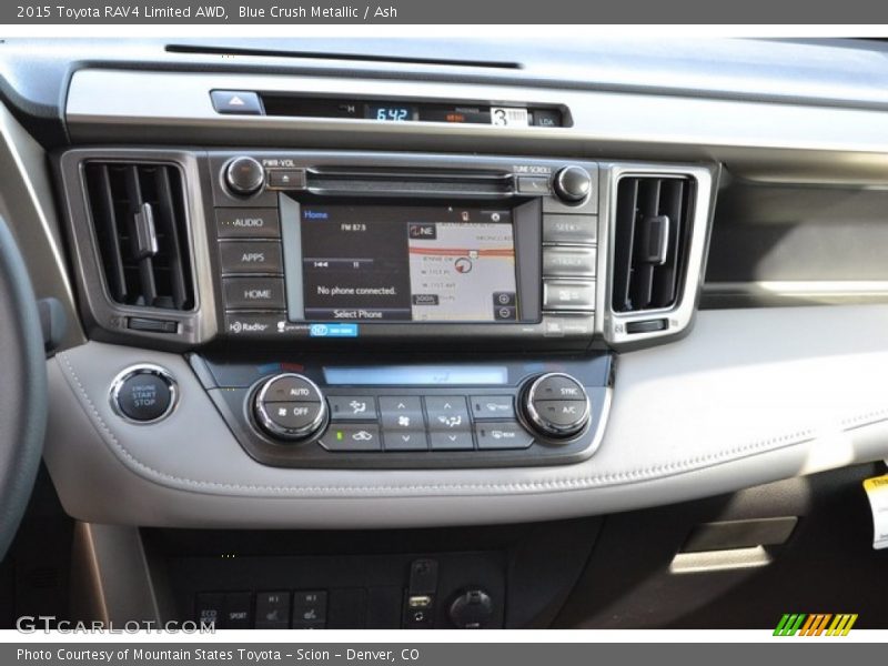 Blue Crush Metallic / Ash 2015 Toyota RAV4 Limited AWD