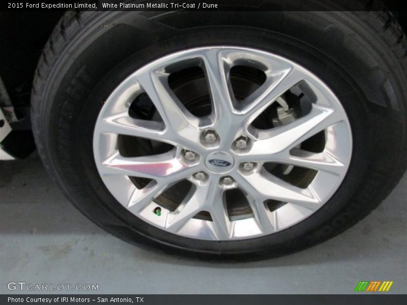 White Platinum Metallic Tri-Coat / Dune 2015 Ford Expedition Limited
