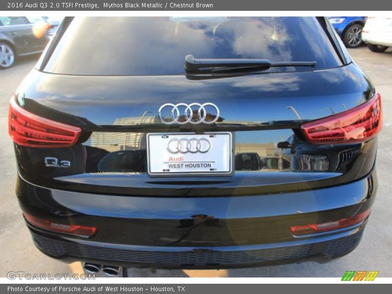 Mythos Black Metallic / Chestnut Brown 2016 Audi Q3 2.0 TSFI Prestige