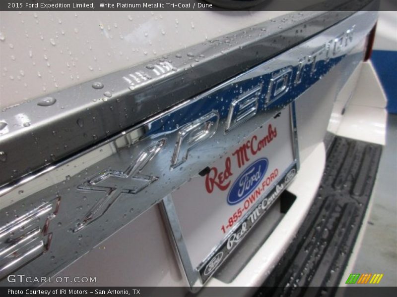 White Platinum Metallic Tri-Coat / Dune 2015 Ford Expedition Limited