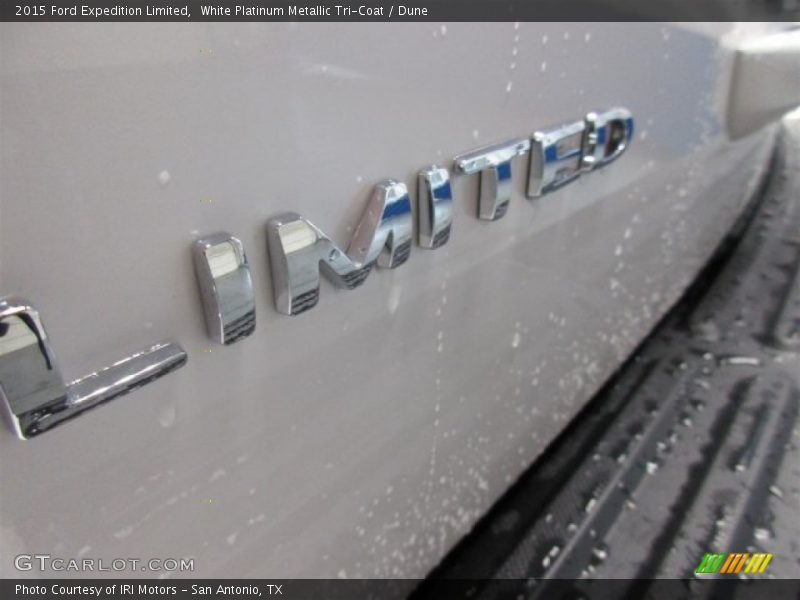White Platinum Metallic Tri-Coat / Dune 2015 Ford Expedition Limited