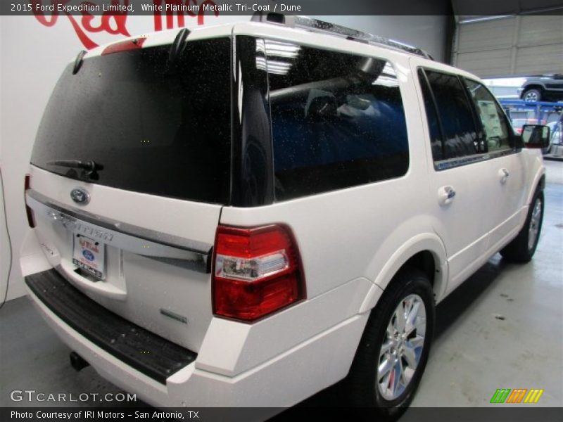White Platinum Metallic Tri-Coat / Dune 2015 Ford Expedition Limited
