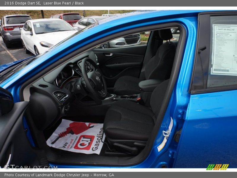 Laser Blue Pearl / Black 2016 Dodge Dart SE