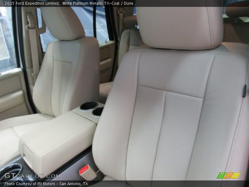 White Platinum Metallic Tri-Coat / Dune 2015 Ford Expedition Limited