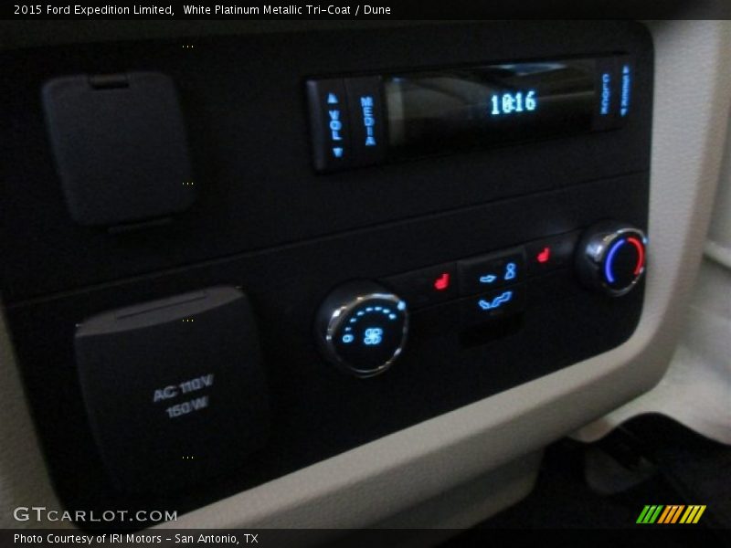 White Platinum Metallic Tri-Coat / Dune 2015 Ford Expedition Limited