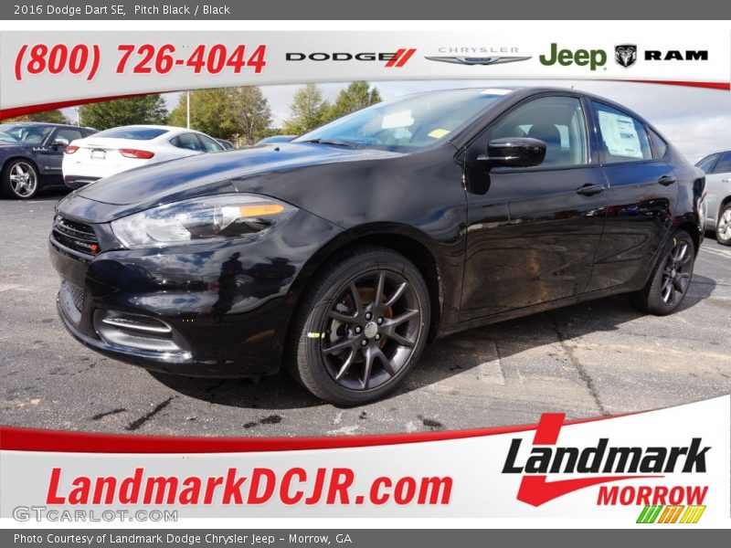 Pitch Black / Black 2016 Dodge Dart SE