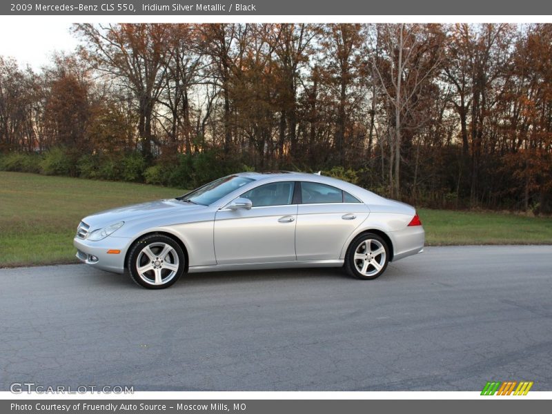 Iridium Silver Metallic / Black 2009 Mercedes-Benz CLS 550