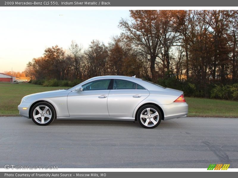 Iridium Silver Metallic / Black 2009 Mercedes-Benz CLS 550