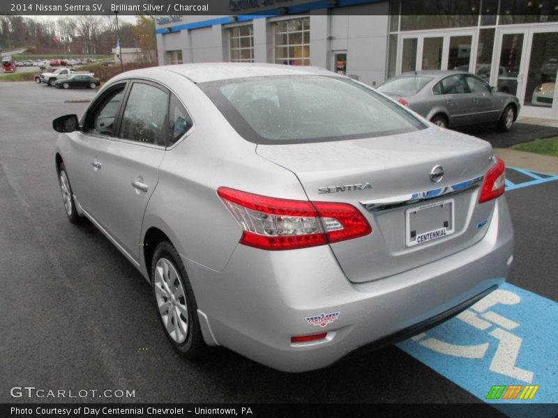 Brilliant Silver / Charcoal 2014 Nissan Sentra SV