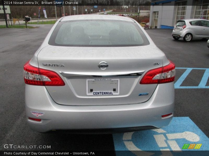 Brilliant Silver / Charcoal 2014 Nissan Sentra SV