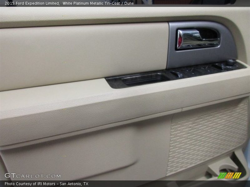 White Platinum Metallic Tri-Coat / Dune 2015 Ford Expedition Limited