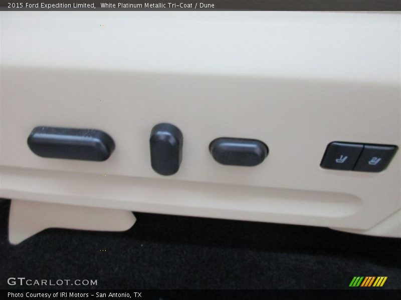 White Platinum Metallic Tri-Coat / Dune 2015 Ford Expedition Limited