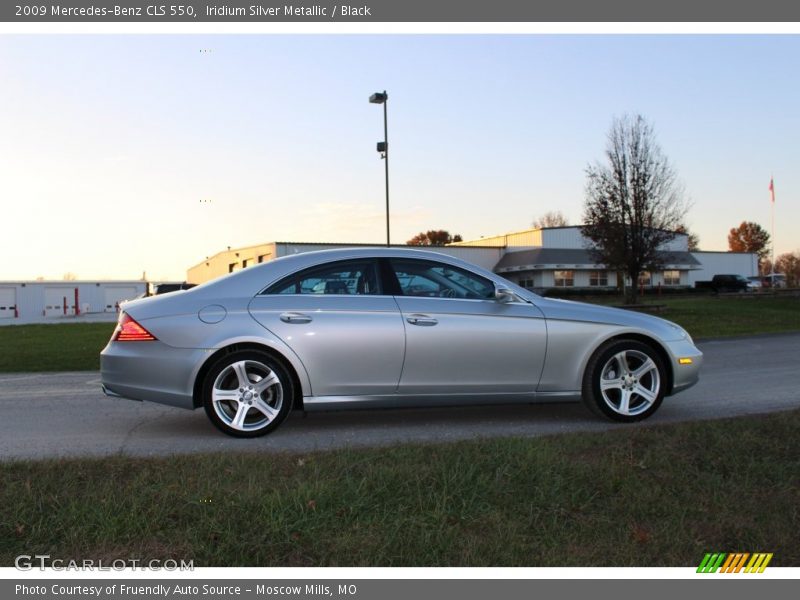 Iridium Silver Metallic / Black 2009 Mercedes-Benz CLS 550