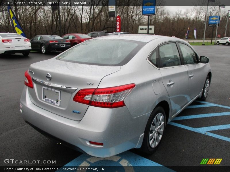 Brilliant Silver / Charcoal 2014 Nissan Sentra SV