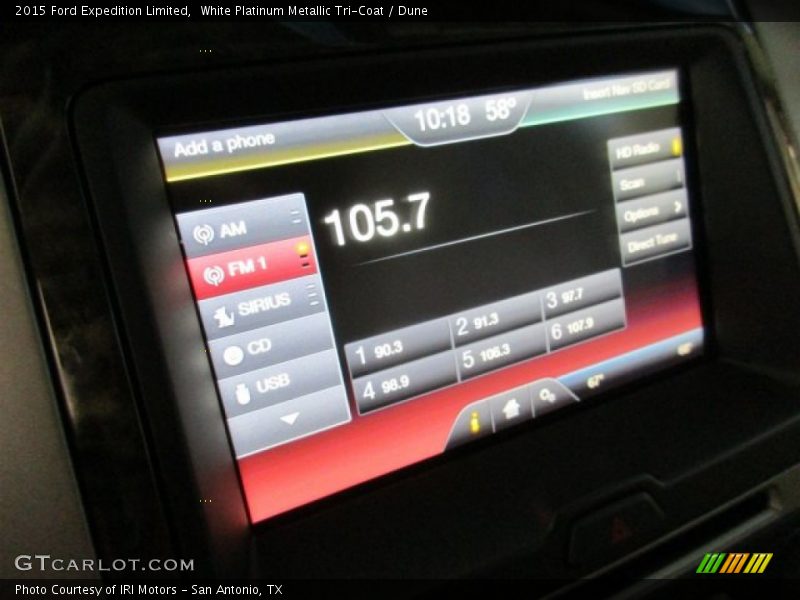 White Platinum Metallic Tri-Coat / Dune 2015 Ford Expedition Limited