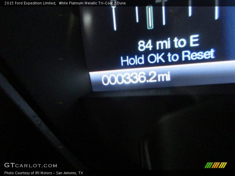White Platinum Metallic Tri-Coat / Dune 2015 Ford Expedition Limited
