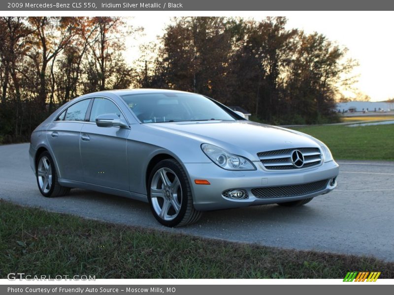 Iridium Silver Metallic / Black 2009 Mercedes-Benz CLS 550