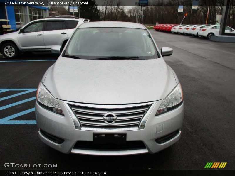 Brilliant Silver / Charcoal 2014 Nissan Sentra SV