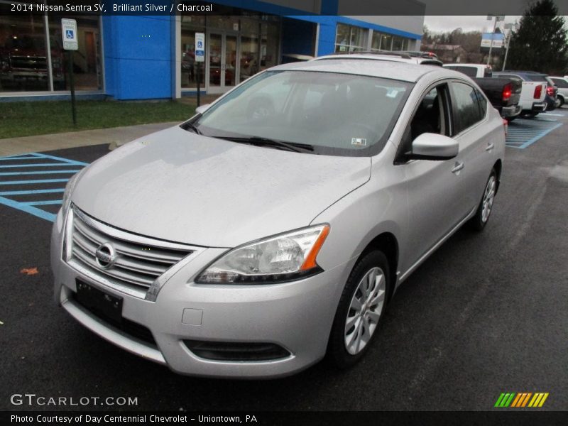 Brilliant Silver / Charcoal 2014 Nissan Sentra SV