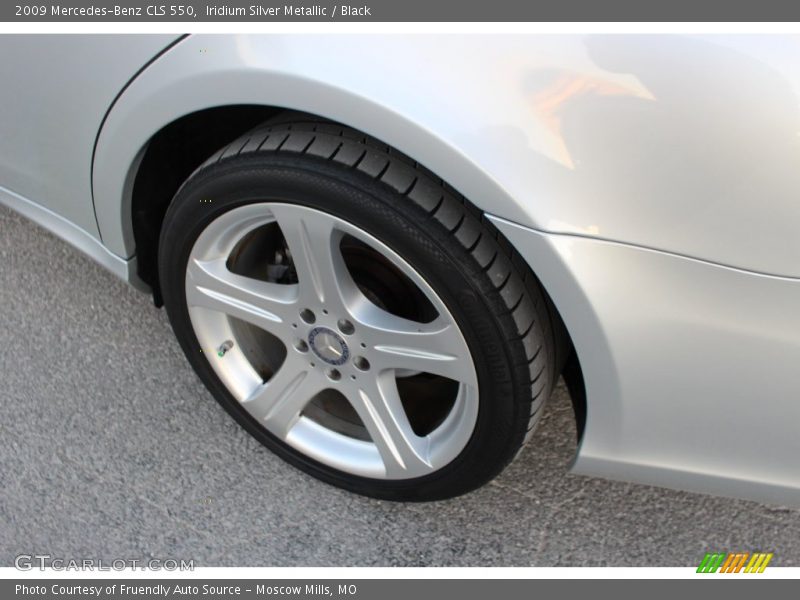 Iridium Silver Metallic / Black 2009 Mercedes-Benz CLS 550