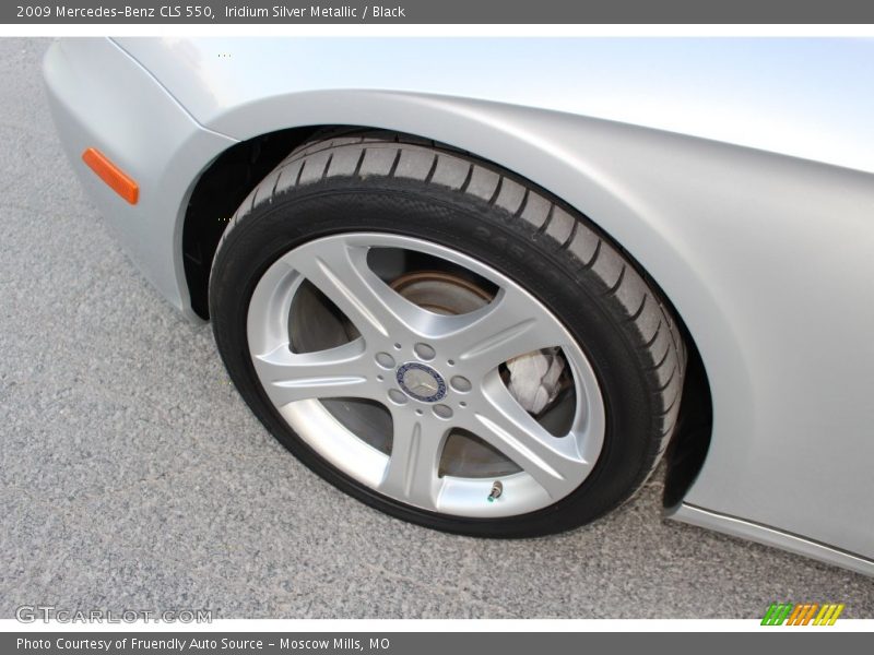 Iridium Silver Metallic / Black 2009 Mercedes-Benz CLS 550