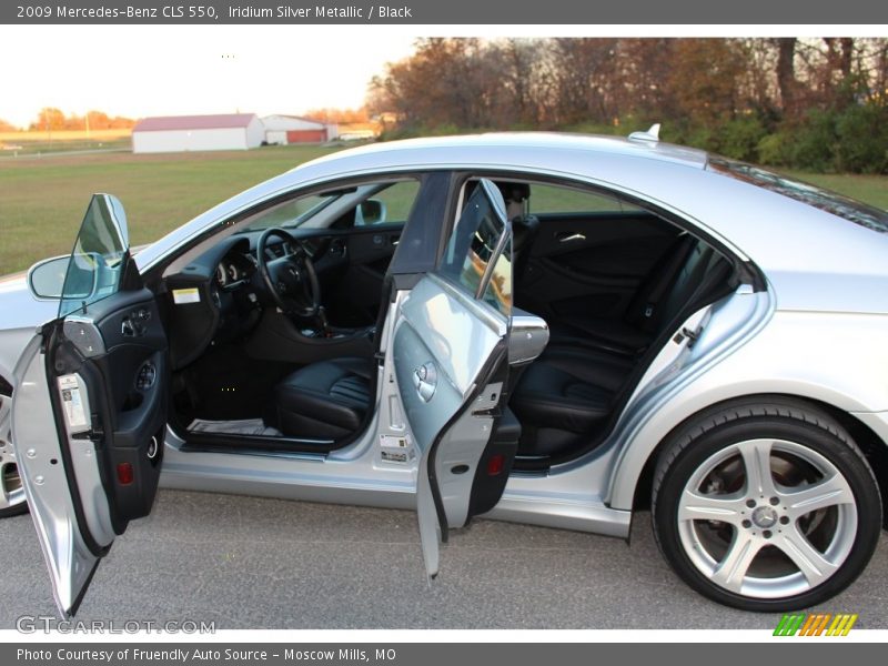 Iridium Silver Metallic / Black 2009 Mercedes-Benz CLS 550