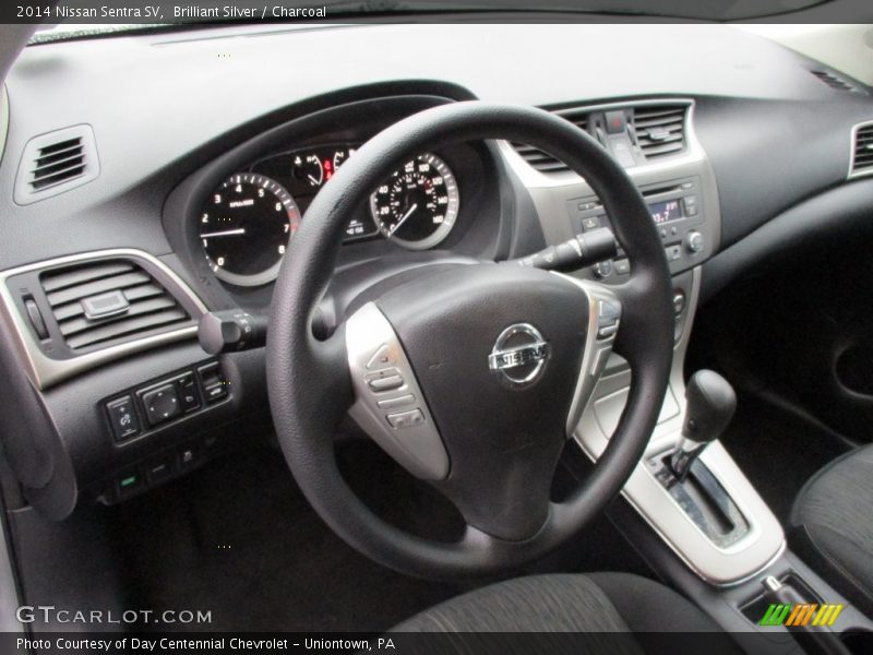 Brilliant Silver / Charcoal 2014 Nissan Sentra SV