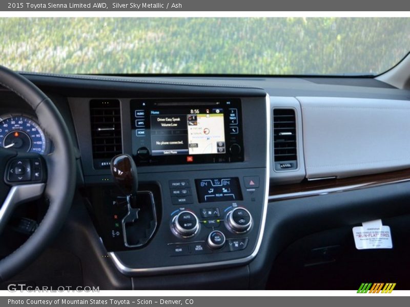 Silver Sky Metallic / Ash 2015 Toyota Sienna Limited AWD