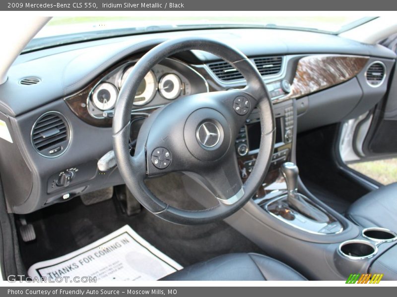 Iridium Silver Metallic / Black 2009 Mercedes-Benz CLS 550