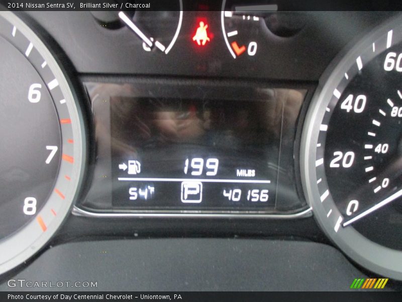 Brilliant Silver / Charcoal 2014 Nissan Sentra SV