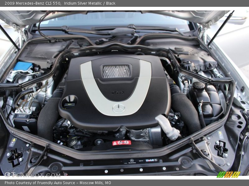 Iridium Silver Metallic / Black 2009 Mercedes-Benz CLS 550
