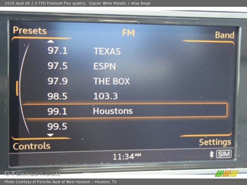 Glacier White Metallic / Atlas Beige 2016 Audi A6 2.0 TFSI Premium Plus quattro