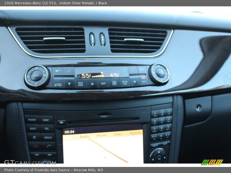 Iridium Silver Metallic / Black 2009 Mercedes-Benz CLS 550