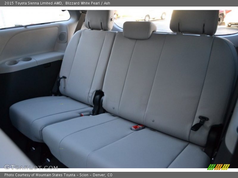 Blizzard White Pearl / Ash 2015 Toyota Sienna Limited AWD