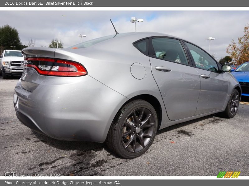 Billet Silver Metallic / Black 2016 Dodge Dart SE