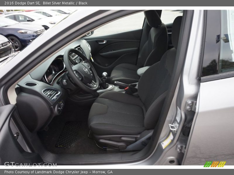 Billet Silver Metallic / Black 2016 Dodge Dart SE