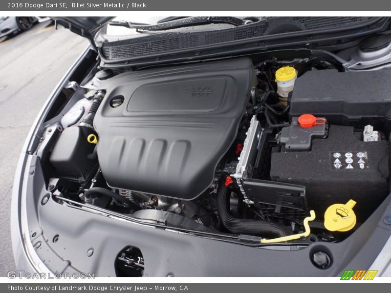 Billet Silver Metallic / Black 2016 Dodge Dart SE