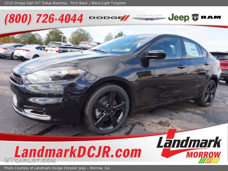 Pitch Black / Black/Light Tungsten 2016 Dodge Dart SXT Rallye Blacktop