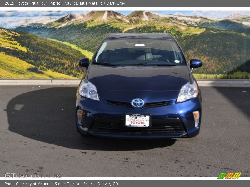 Nautical Blue Metallic / Dark Gray 2015 Toyota Prius Four Hybrid