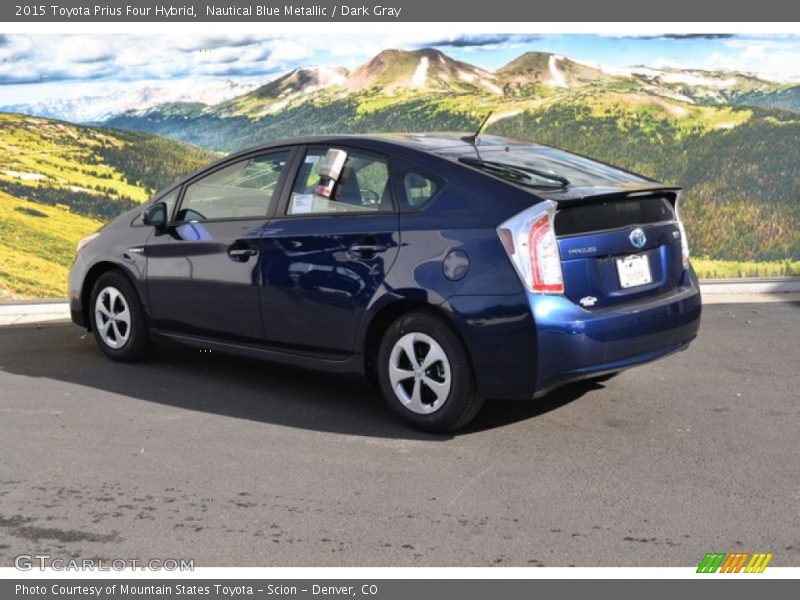 Nautical Blue Metallic / Dark Gray 2015 Toyota Prius Four Hybrid