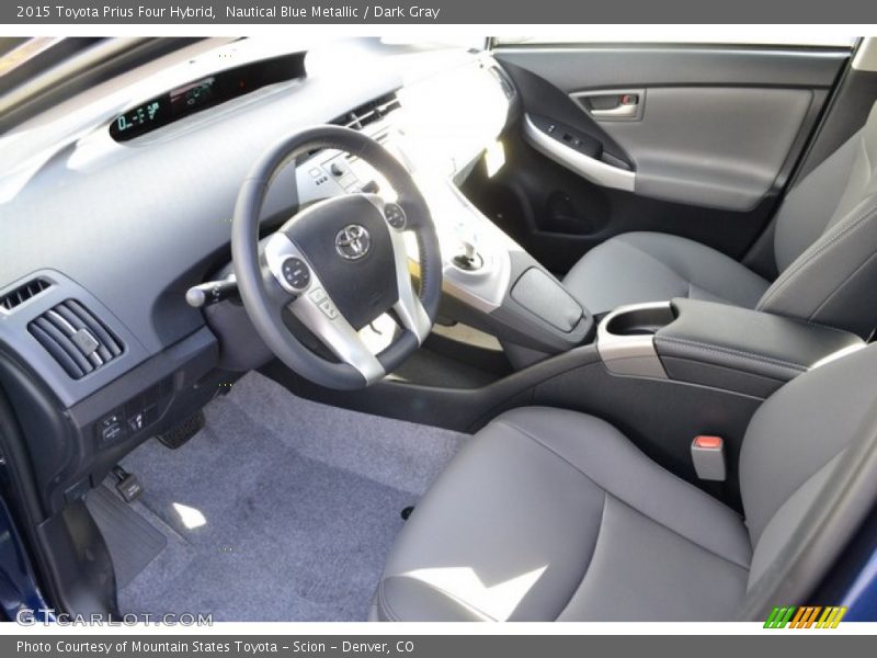 Nautical Blue Metallic / Dark Gray 2015 Toyota Prius Four Hybrid