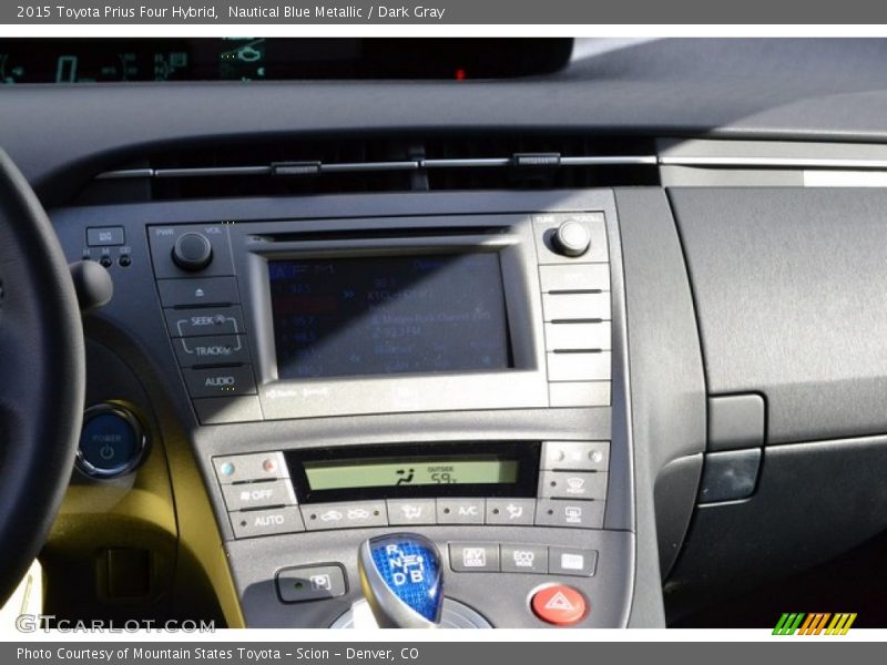 Nautical Blue Metallic / Dark Gray 2015 Toyota Prius Four Hybrid