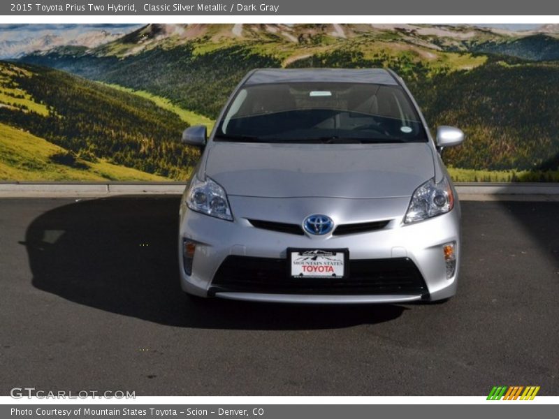 Classic Silver Metallic / Dark Gray 2015 Toyota Prius Two Hybrid
