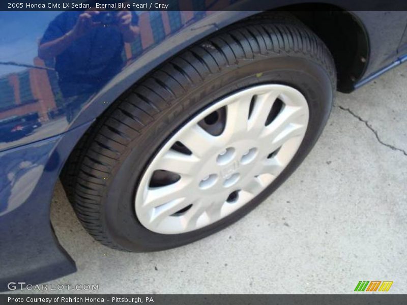 Eternal Blue Pearl / Gray 2005 Honda Civic LX Sedan