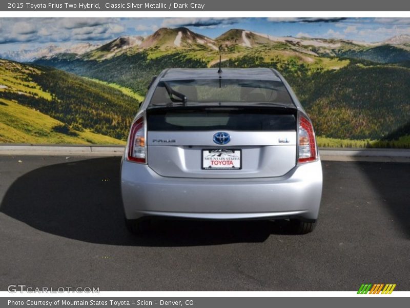 Classic Silver Metallic / Dark Gray 2015 Toyota Prius Two Hybrid