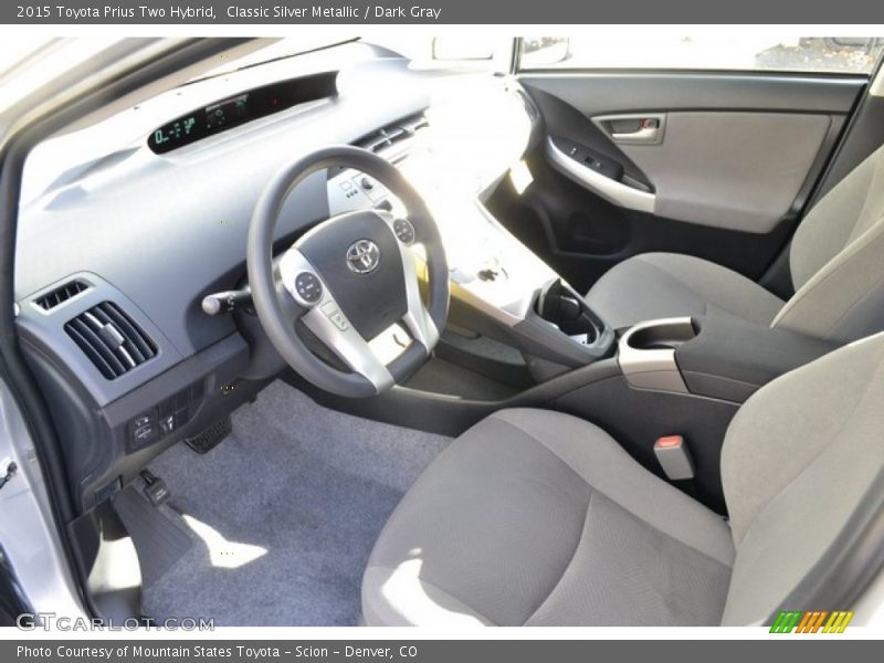Classic Silver Metallic / Dark Gray 2015 Toyota Prius Two Hybrid
