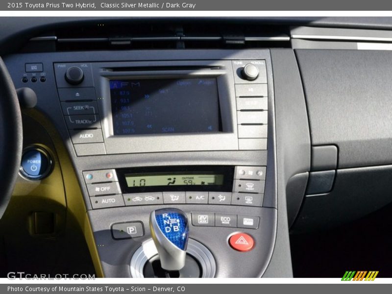 Classic Silver Metallic / Dark Gray 2015 Toyota Prius Two Hybrid