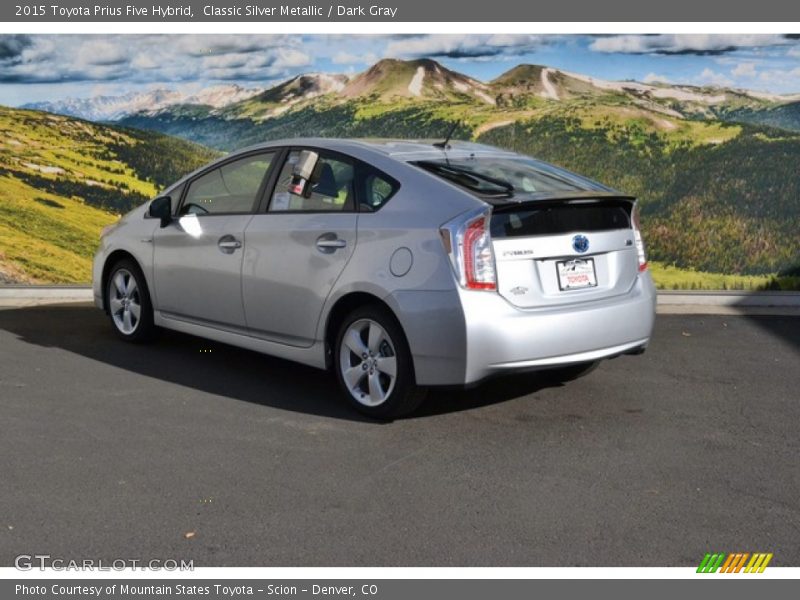 Classic Silver Metallic / Dark Gray 2015 Toyota Prius Five Hybrid